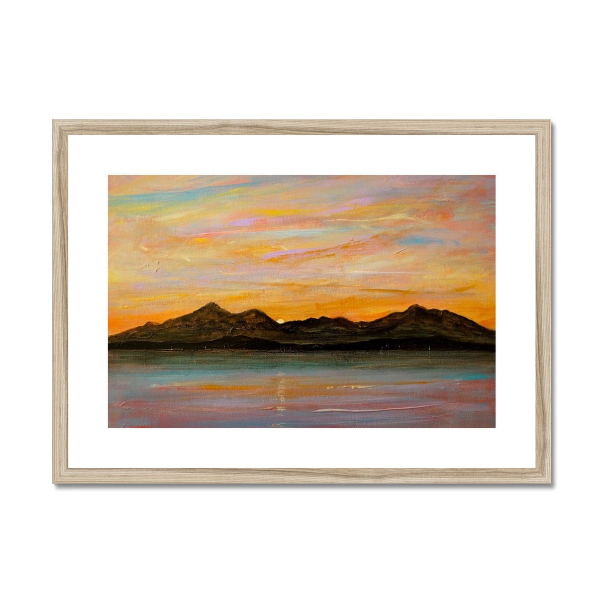 The Sleeping Warrior Arran Painting | Framed & Mounted Prints From Scotland