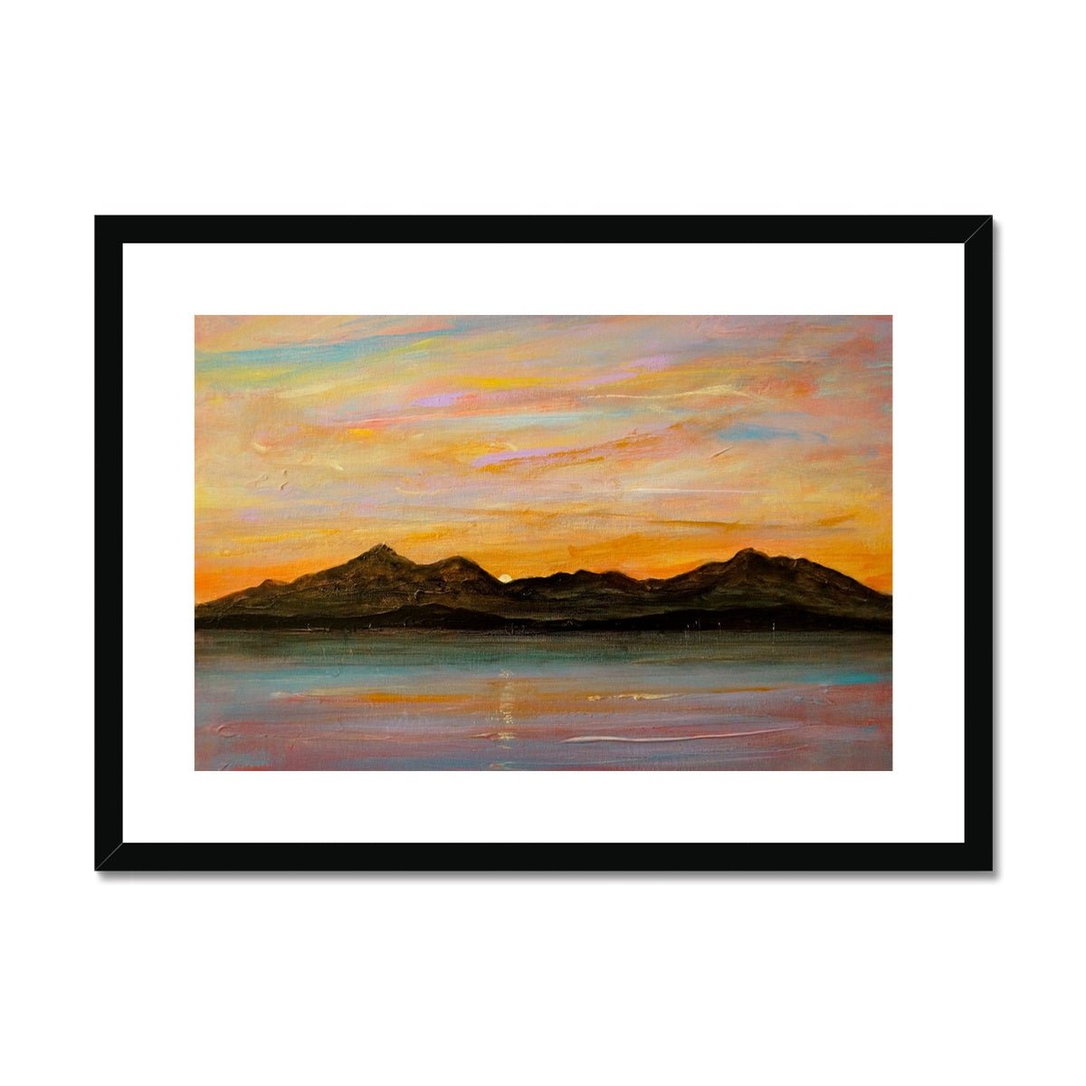 The Sleeping Warrior Arran Painting | Framed &amp; Mounted Prints From Scotland