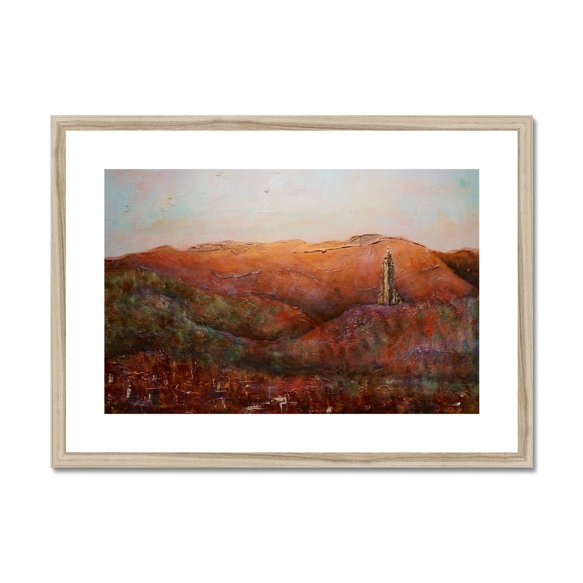 The Wallace Monument Painting | Framed &amp; Mounted Prints From Scotland