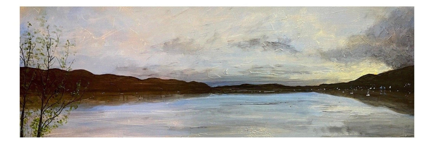 Tighnabruaich | Panoramic Painting &amp; Art Prints | Scottish Highlands &amp; Lowlands Art Gallery | Paintings, Prints, Homeware and Art Gifts From Scotland By Scottish Artist Kevin Hunter