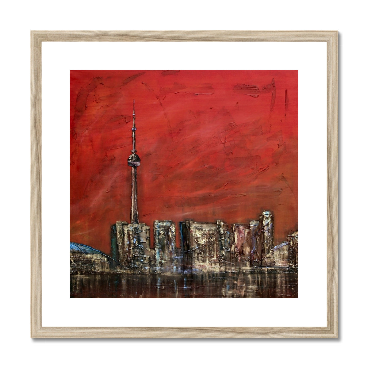 Toronto Sunset Painting | Framed &amp; Mounted Prints From Scotland