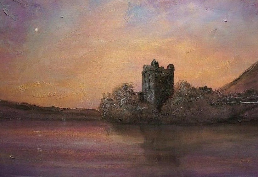 Urquhart Castle Moonlight Art Prints from my Historic & Iconic Art Gallery Collection