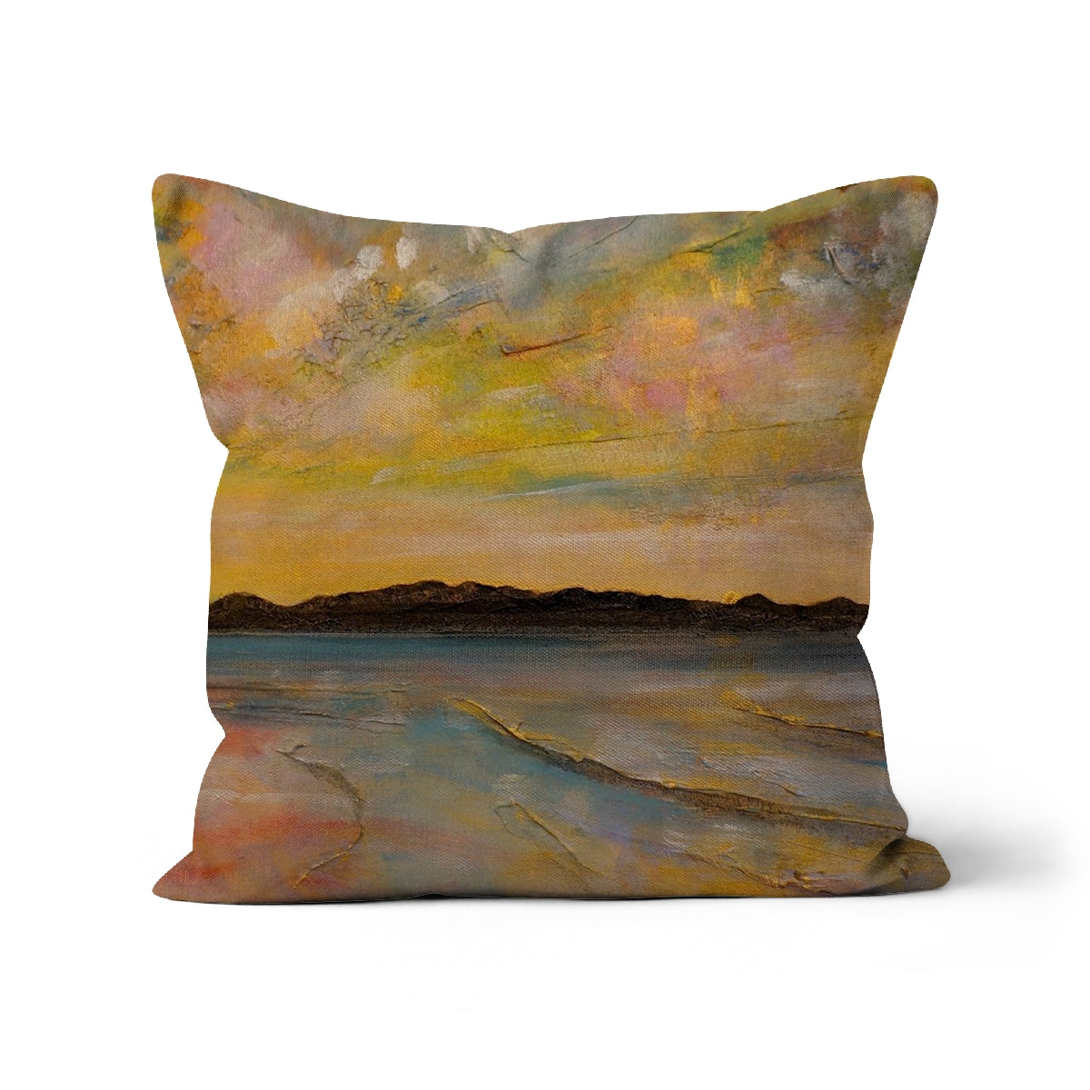 Vallay Island North Uist Art Gifts Cushion | Hebridean Islands Art Gallery | Paintings, Prints, Homeware and Art Gifts From Scotland By Scottish Artist Kevin Hunter