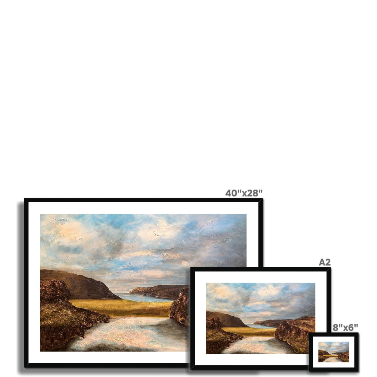 Westfjords Iceland Painting | Framed &amp; Mounted Prints From Scotland