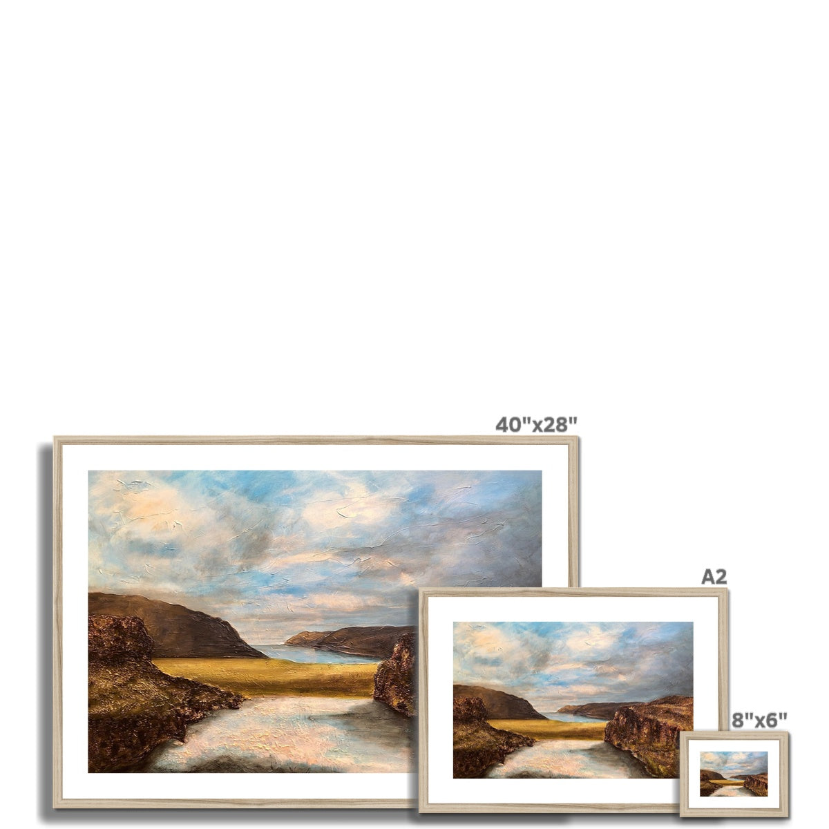 Westfjords Iceland Painting | Framed & Mounted Prints From Scotland