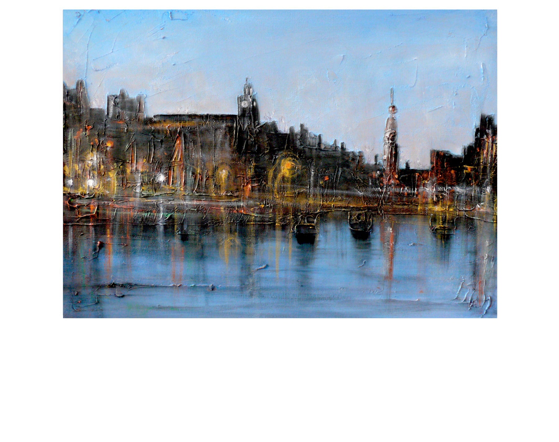 Winter In Amsterdam Art Prints