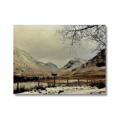 Winter In Glencoe Canvas | Glencoe Art Gallery | Paintings, Prints, Homeware and Art Gifts From Scotland By Scottish Artist Kevin Hunter