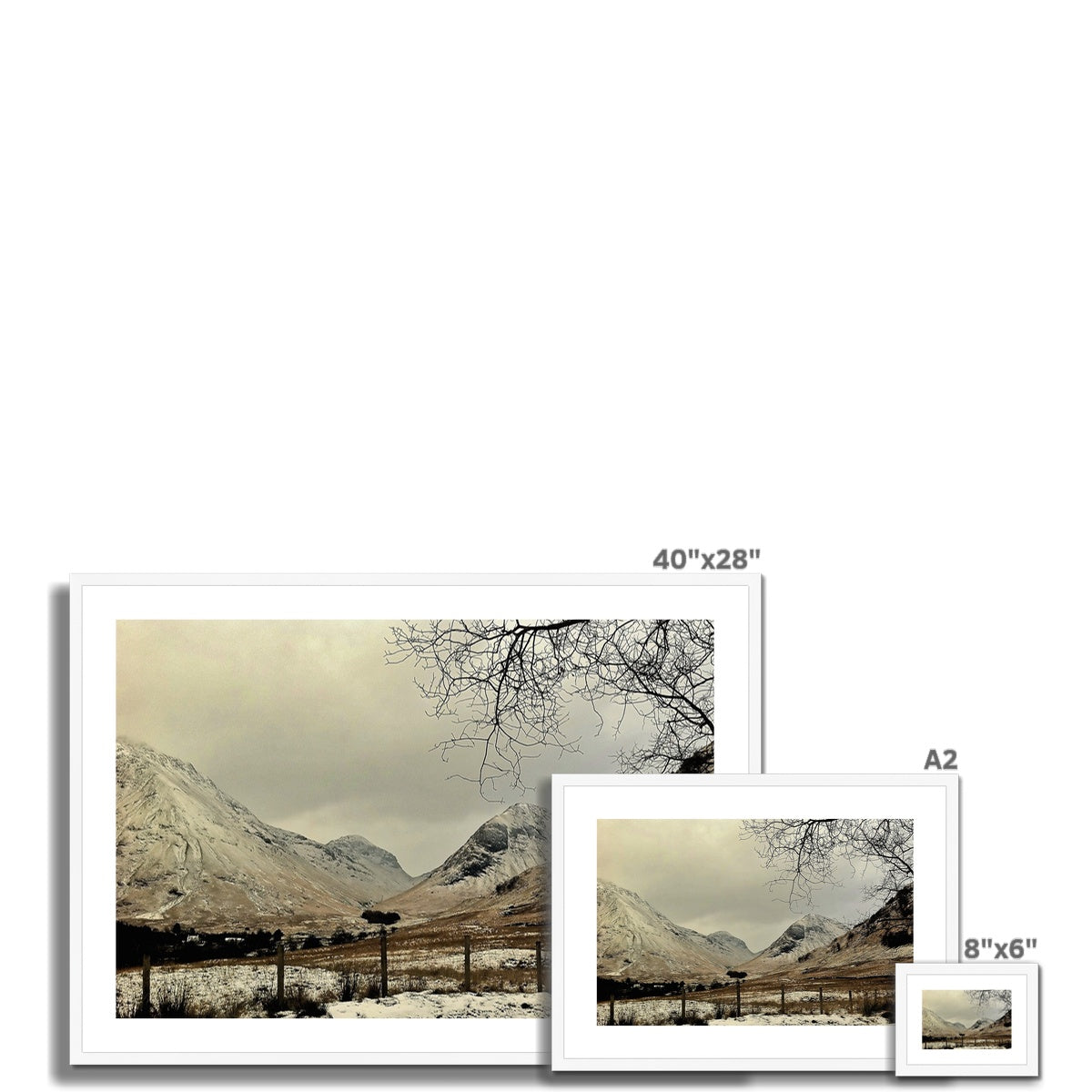 Winter In Glencoe Scottish Landscape Photography | Framed & Mounted Prints From Scotland