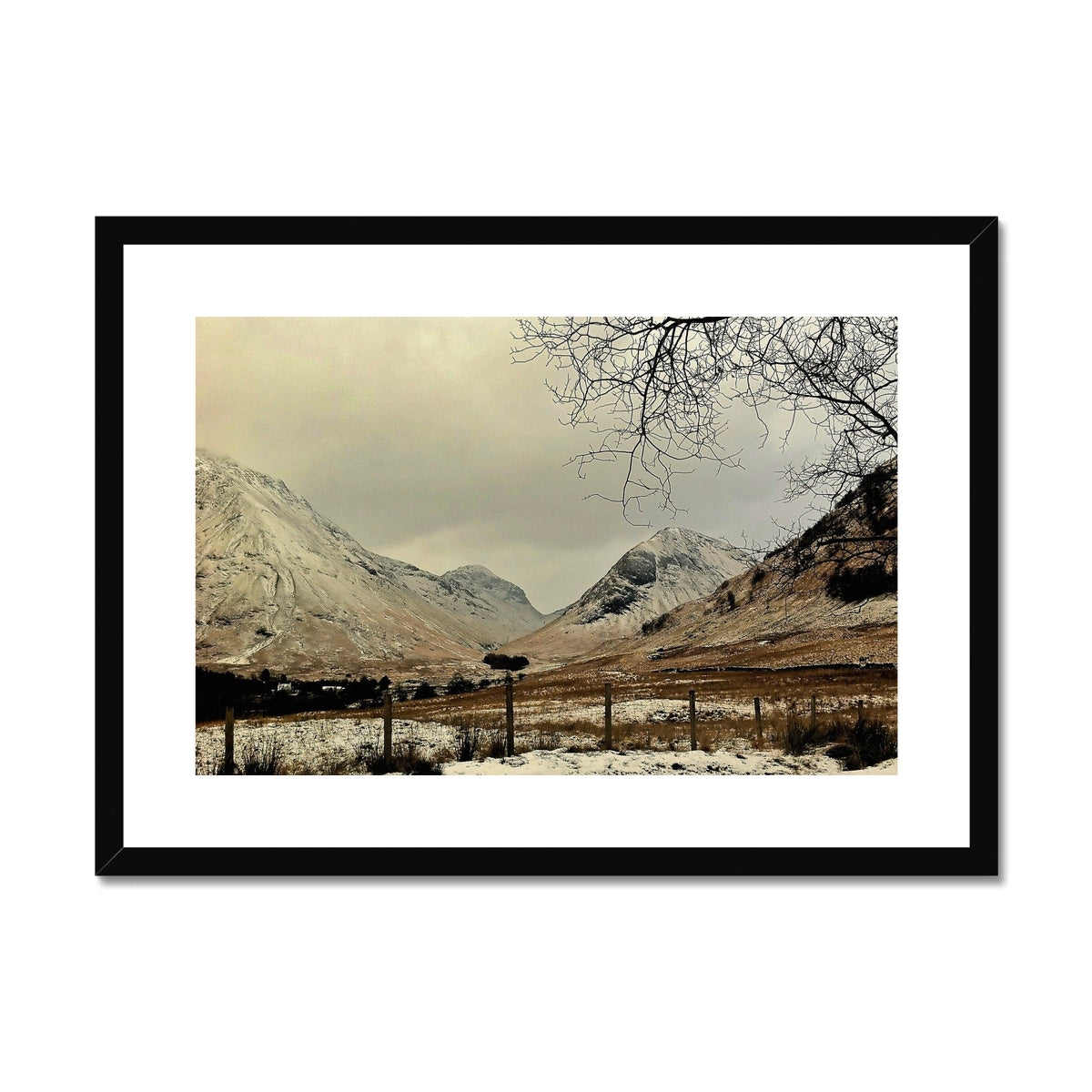 Winter In Glencoe Scottish Landscape Photography | Framed & Mounted Prints From Scotland