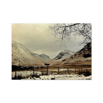 Winter In Glencoe Prints | Glencoe Art Gallery | Paintings, Prints, Homeware and Art Gifts From Scotland By Scottish Artist Kevin Hunter