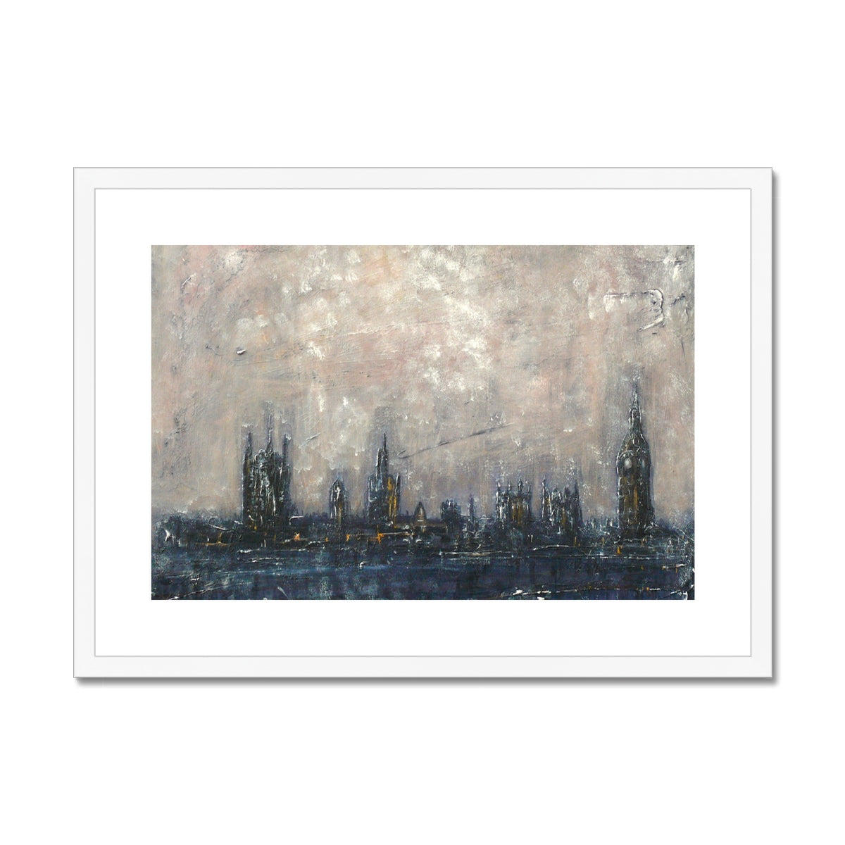 Winter In London Painting | Framed &amp; Mounted Prints From Scotland